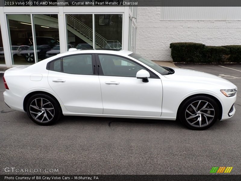  2019 S60 T6 AWD Momentum Crystal White Pearl Metallic