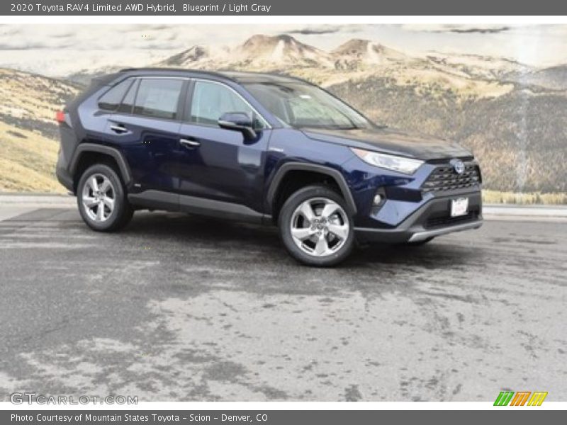 Blueprint / Light Gray 2020 Toyota RAV4 Limited AWD Hybrid
