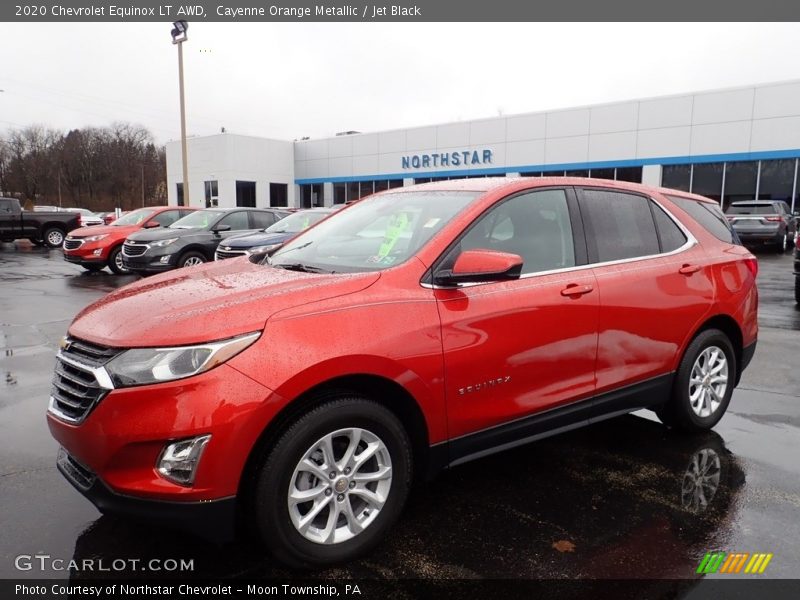 Cayenne Orange Metallic / Jet Black 2020 Chevrolet Equinox LT AWD