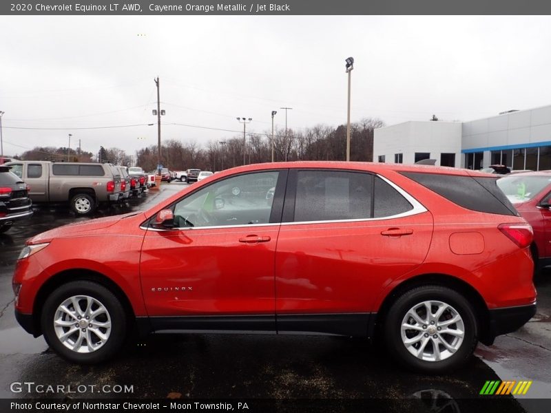 Cayenne Orange Metallic / Jet Black 2020 Chevrolet Equinox LT AWD