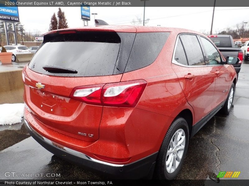 Cayenne Orange Metallic / Jet Black 2020 Chevrolet Equinox LT AWD