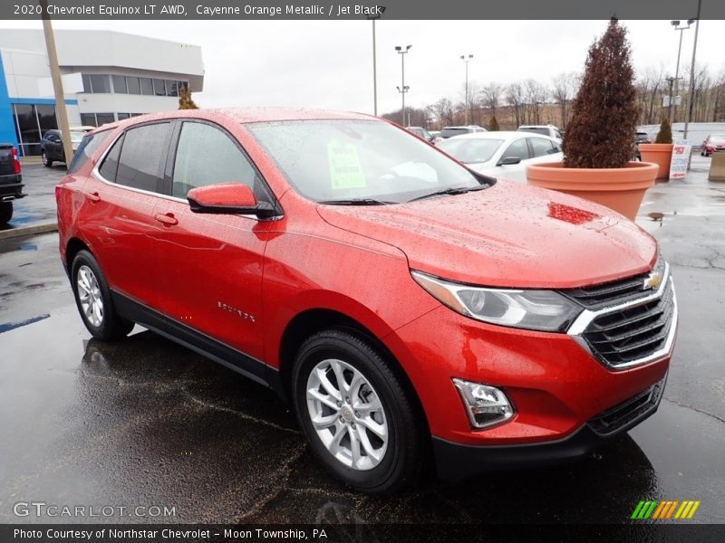 Cayenne Orange Metallic / Jet Black 2020 Chevrolet Equinox LT AWD
