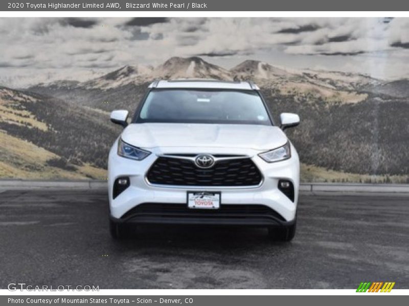 Blizzard White Pearl / Black 2020 Toyota Highlander Limited AWD