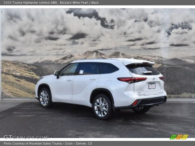 Blizzard White Pearl / Black 2020 Toyota Highlander Limited AWD