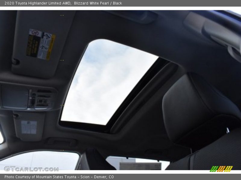 Blizzard White Pearl / Black 2020 Toyota Highlander Limited AWD