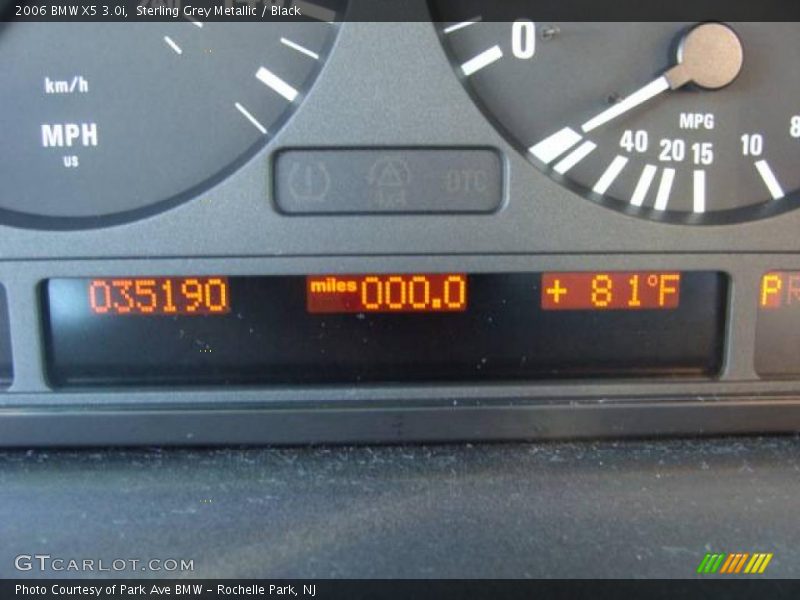 Sterling Grey Metallic / Black 2006 BMW X5 3.0i