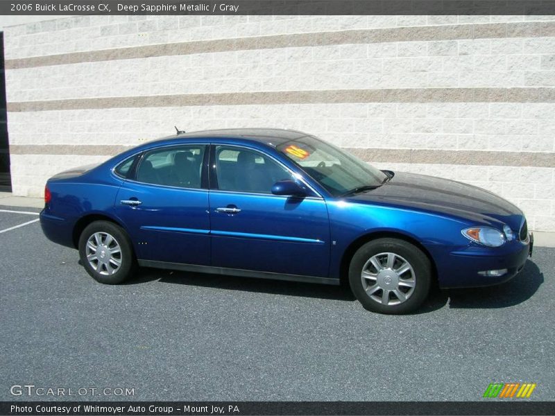 Deep Sapphire Metallic / Gray 2006 Buick LaCrosse CX