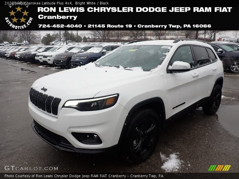 Bright White / Black 2020 Jeep Cherokee Latitude Plus 4x4