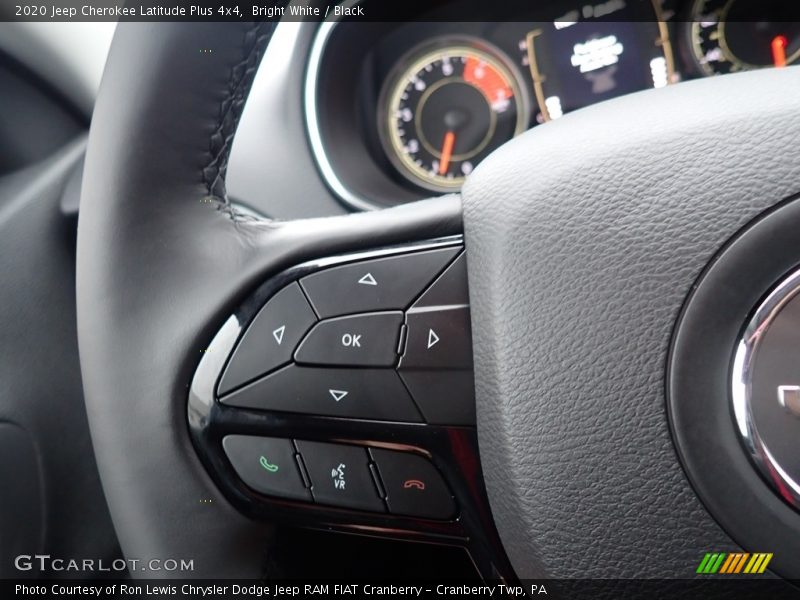 Bright White / Black 2020 Jeep Cherokee Latitude Plus 4x4