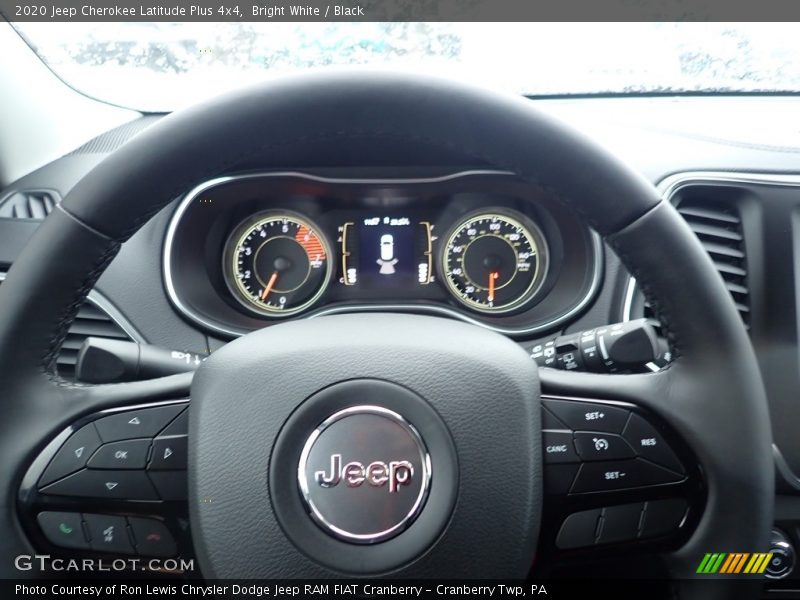 Bright White / Black 2020 Jeep Cherokee Latitude Plus 4x4