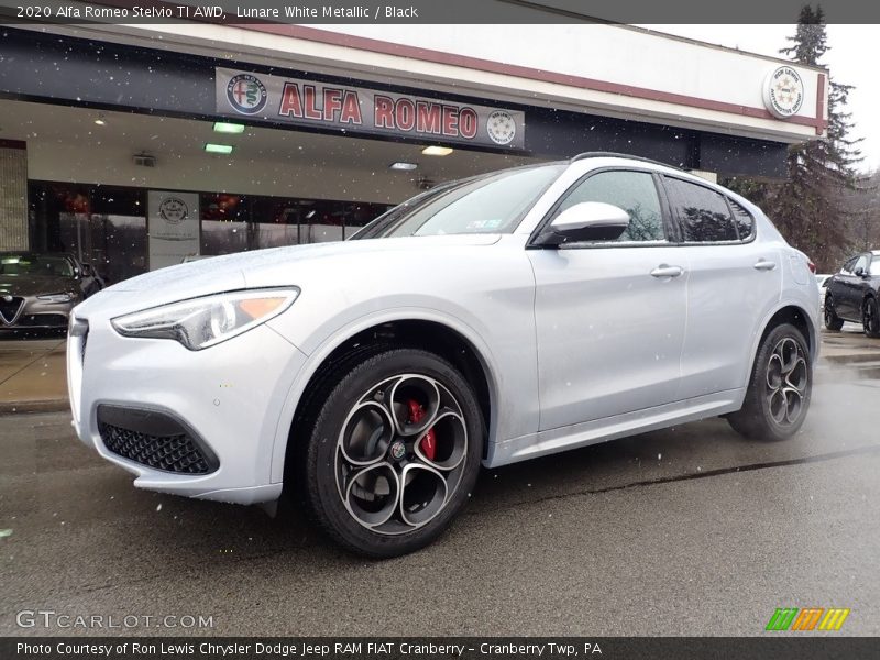 Lunare White Metallic / Black 2020 Alfa Romeo Stelvio TI AWD