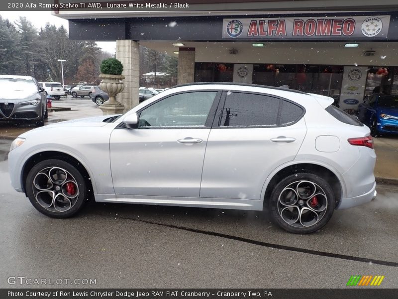 Lunare White Metallic / Black 2020 Alfa Romeo Stelvio TI AWD