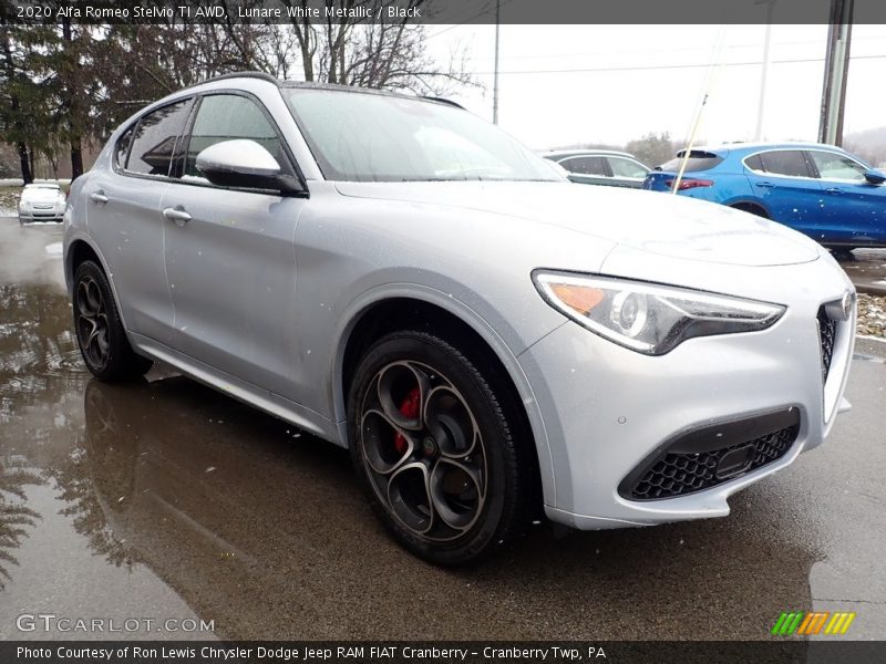 Lunare White Metallic / Black 2020 Alfa Romeo Stelvio TI AWD