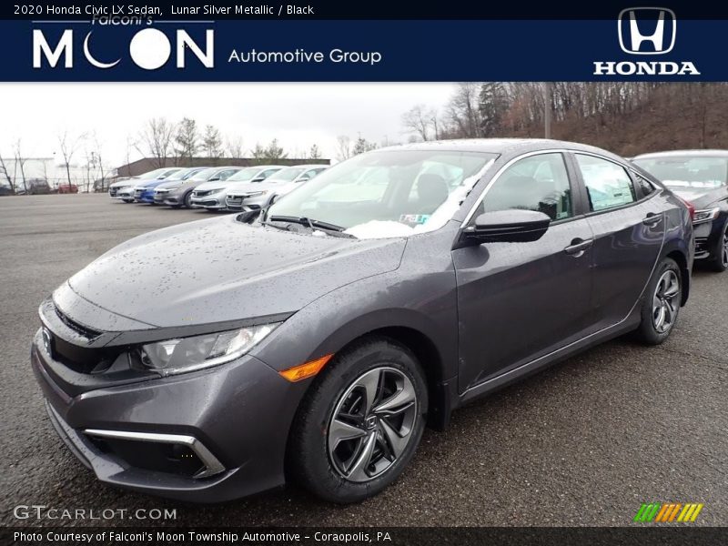 Lunar Silver Metallic / Black 2020 Honda Civic LX Sedan