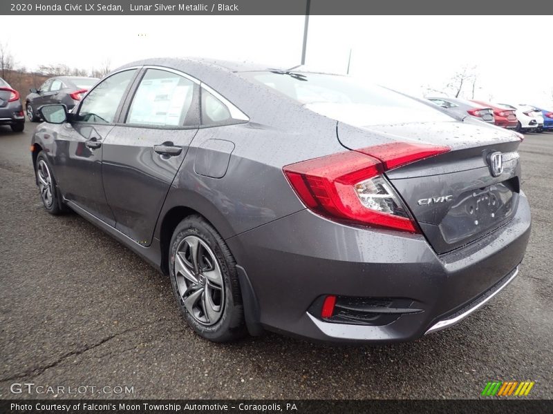 Lunar Silver Metallic / Black 2020 Honda Civic LX Sedan