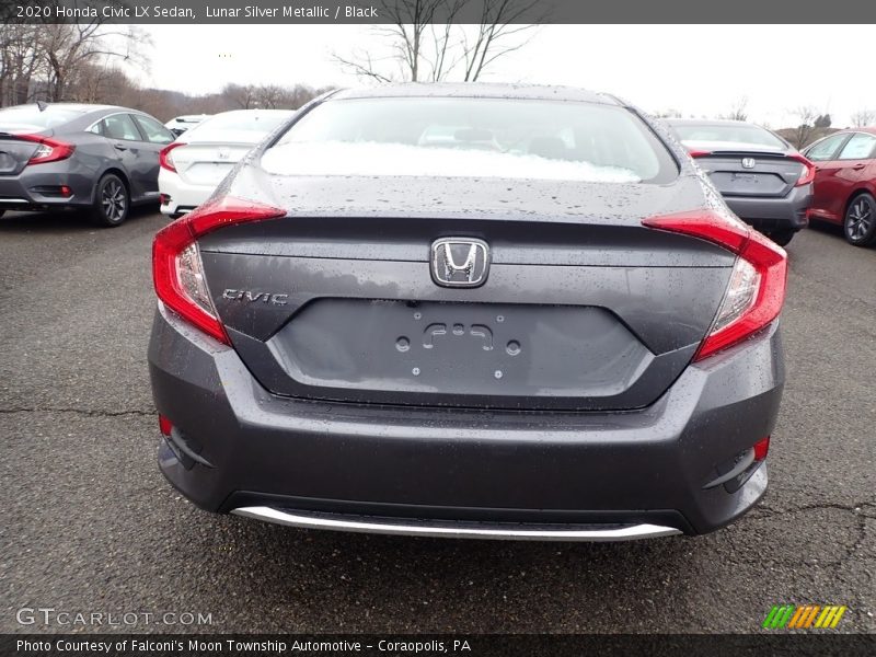 Lunar Silver Metallic / Black 2020 Honda Civic LX Sedan
