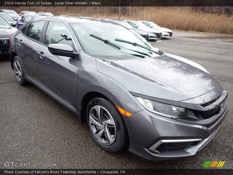 Lunar Silver Metallic / Black 2020 Honda Civic LX Sedan
