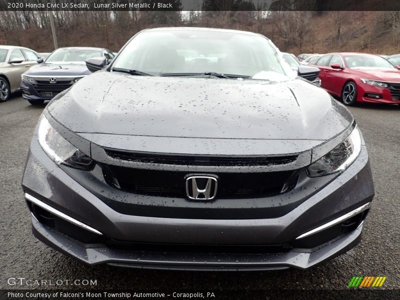 Lunar Silver Metallic / Black 2020 Honda Civic LX Sedan