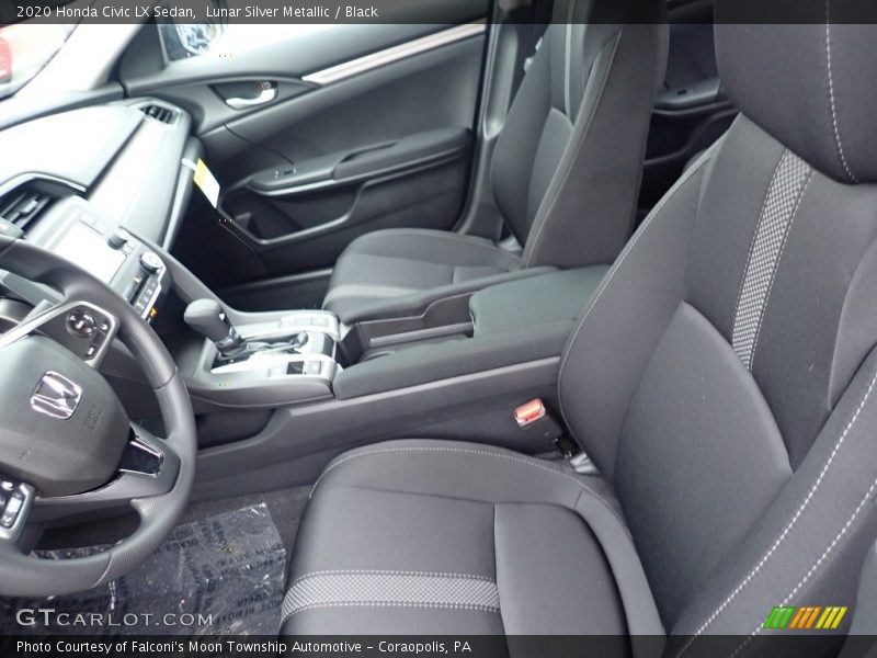 Lunar Silver Metallic / Black 2020 Honda Civic LX Sedan