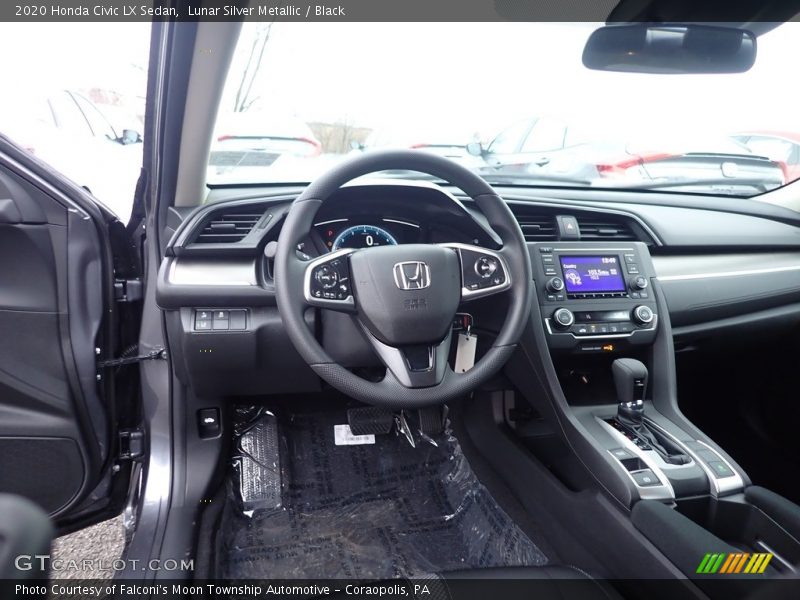 Lunar Silver Metallic / Black 2020 Honda Civic LX Sedan