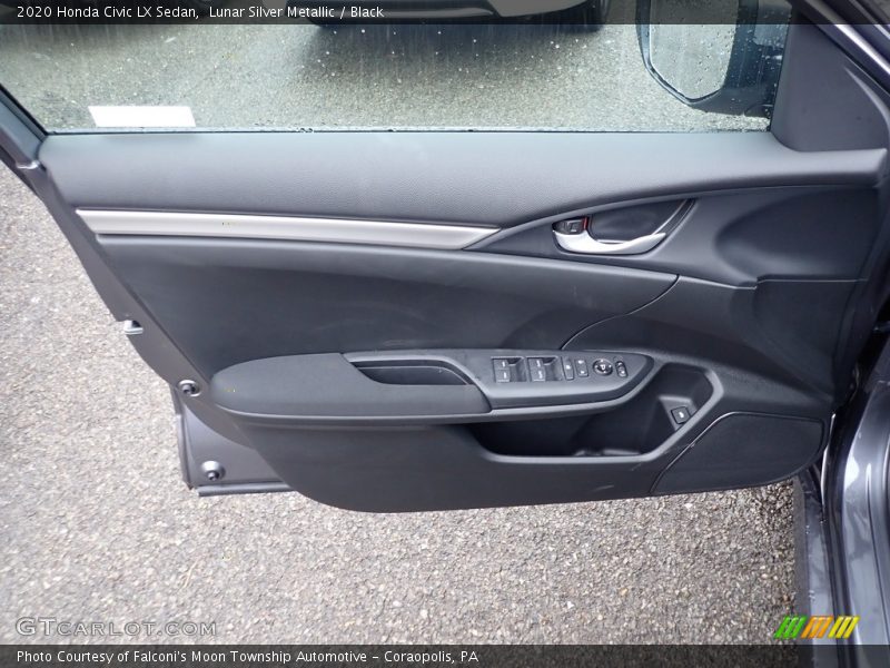 Lunar Silver Metallic / Black 2020 Honda Civic LX Sedan