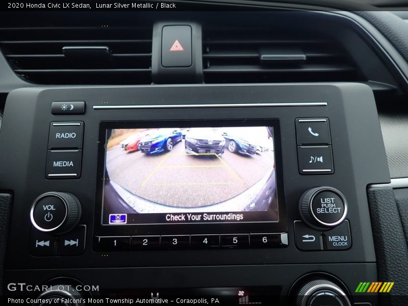 Lunar Silver Metallic / Black 2020 Honda Civic LX Sedan