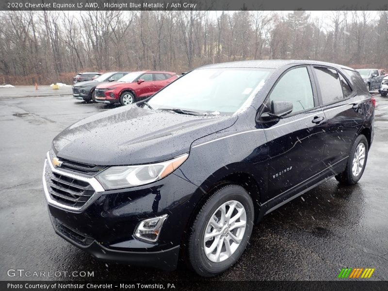 Midnight Blue Metallic / Ash Gray 2020 Chevrolet Equinox LS AWD