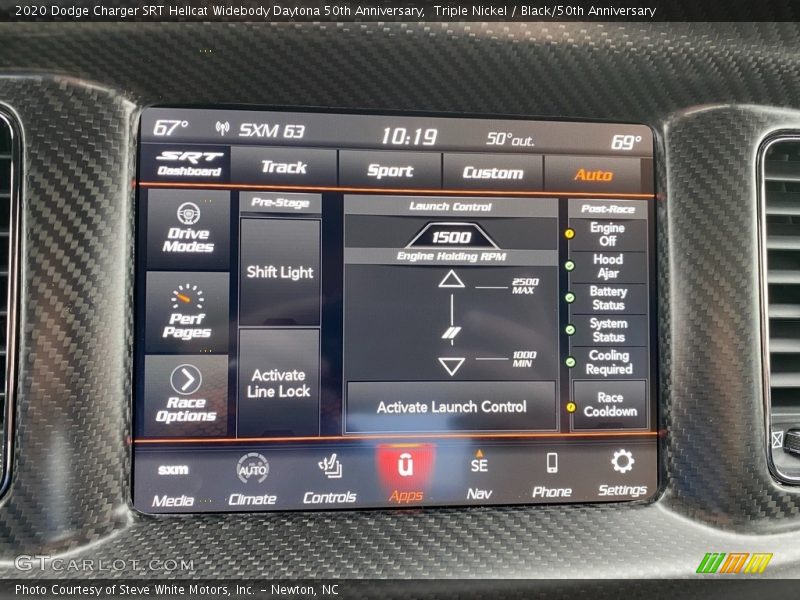 Controls of 2020 Charger SRT Hellcat Widebody Daytona 50th Anniversary