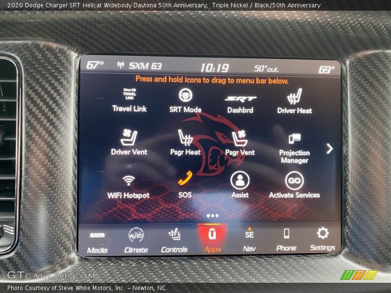 Controls of 2020 Charger SRT Hellcat Widebody Daytona 50th Anniversary