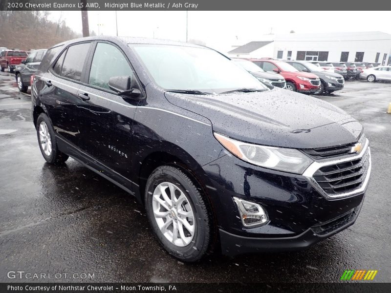 Midnight Blue Metallic / Ash Gray 2020 Chevrolet Equinox LS AWD