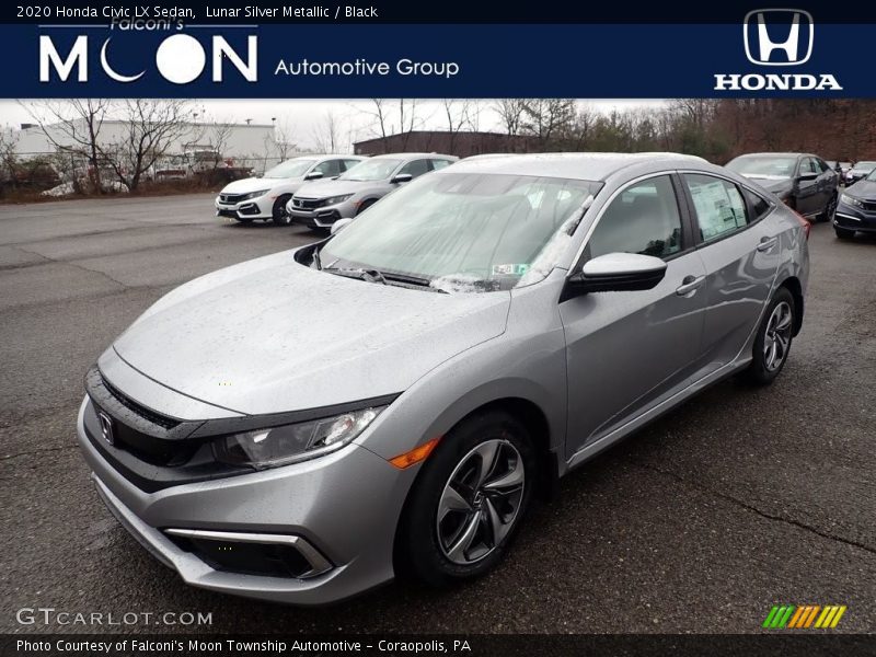 Lunar Silver Metallic / Black 2020 Honda Civic LX Sedan
