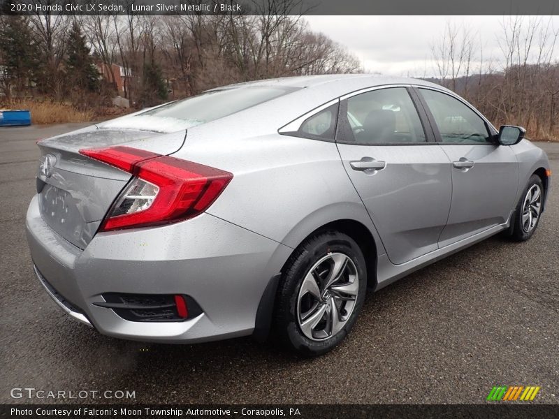 Lunar Silver Metallic / Black 2020 Honda Civic LX Sedan