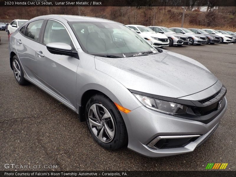 Front 3/4 View of 2020 Civic LX Sedan