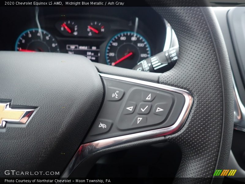 Midnight Blue Metallic / Ash Gray 2020 Chevrolet Equinox LS AWD