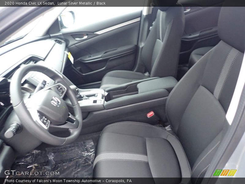 Lunar Silver Metallic / Black 2020 Honda Civic LX Sedan
