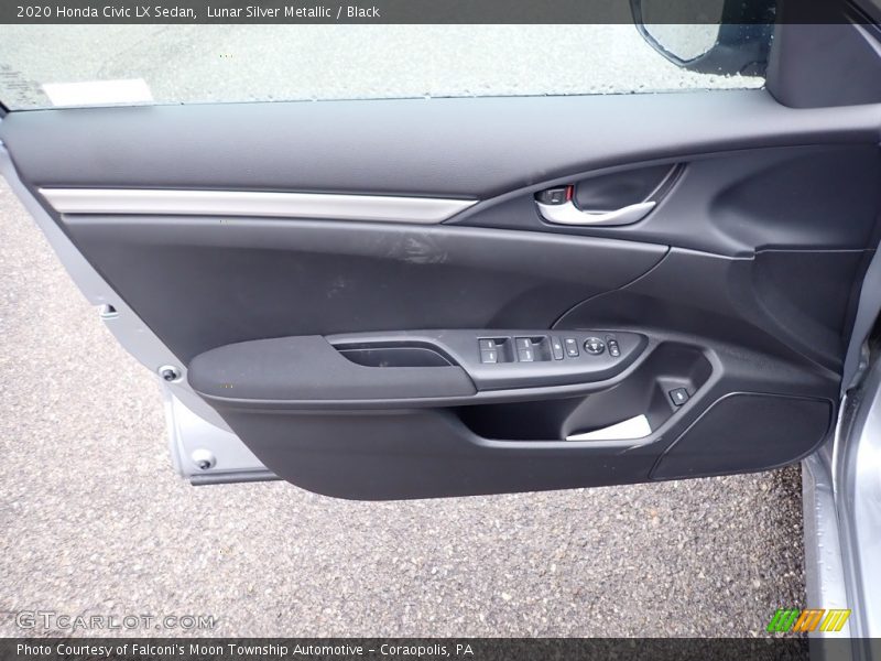 Lunar Silver Metallic / Black 2020 Honda Civic LX Sedan