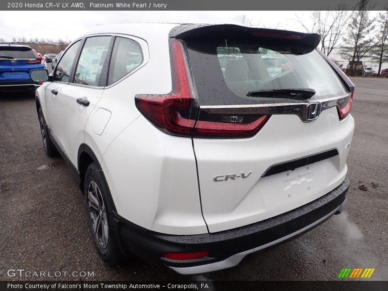 Platinum White Pearl / Ivory 2020 Honda CR-V LX AWD