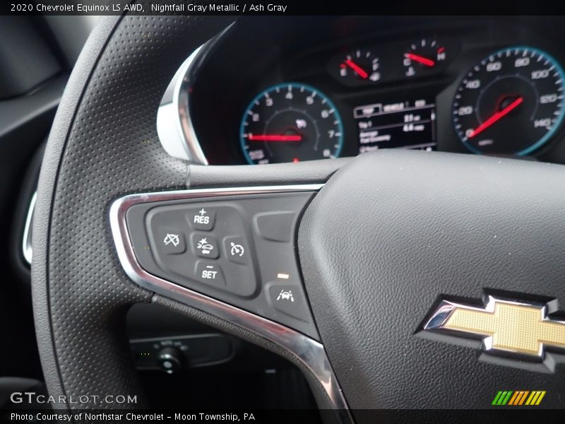Nightfall Gray Metallic / Ash Gray 2020 Chevrolet Equinox LS AWD