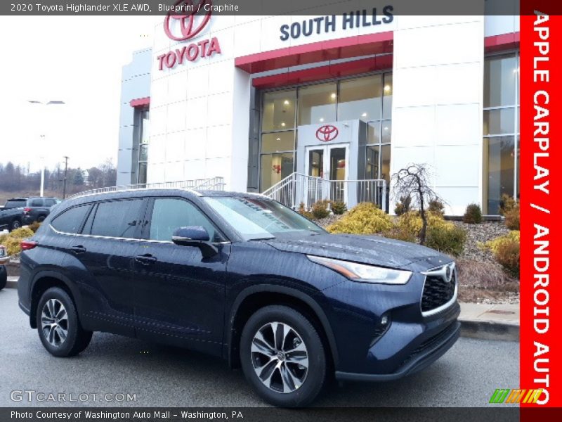 Blueprint / Graphite 2020 Toyota Highlander XLE AWD