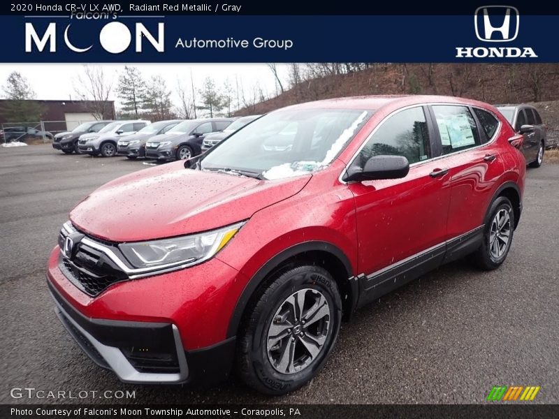 Radiant Red Metallic / Gray 2020 Honda CR-V LX AWD