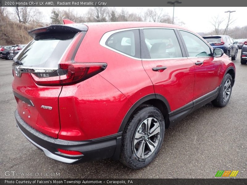 Radiant Red Metallic / Gray 2020 Honda CR-V LX AWD