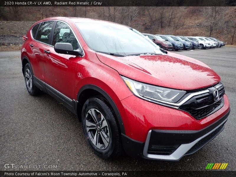 Radiant Red Metallic / Gray 2020 Honda CR-V LX AWD