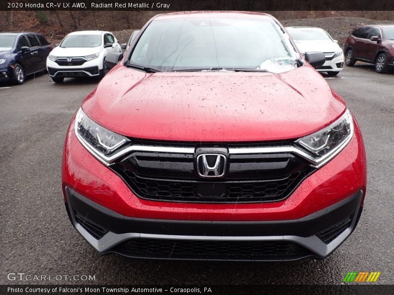 Radiant Red Metallic / Gray 2020 Honda CR-V LX AWD