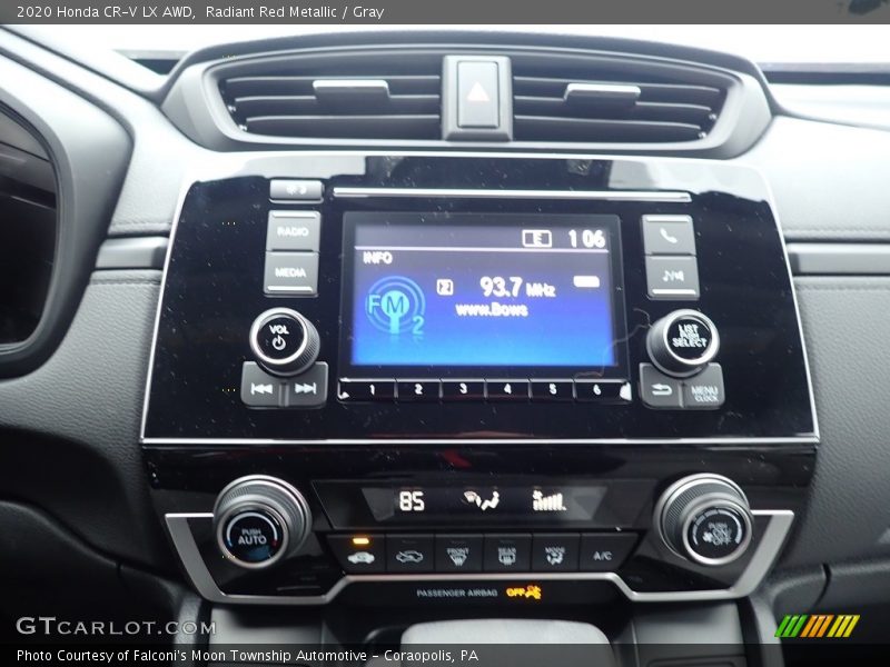 Radiant Red Metallic / Gray 2020 Honda CR-V LX AWD
