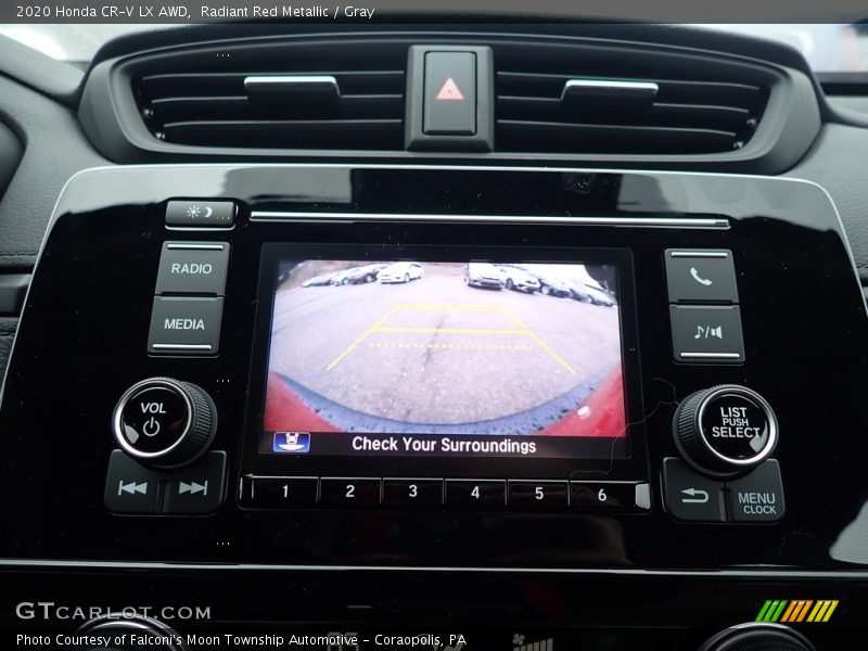 Radiant Red Metallic / Gray 2020 Honda CR-V LX AWD