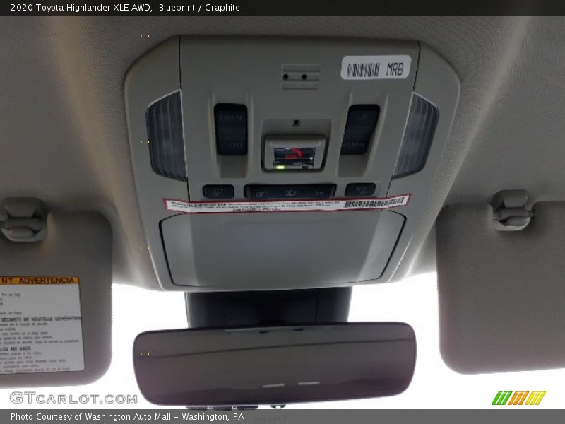 Blueprint / Graphite 2020 Toyota Highlander XLE AWD