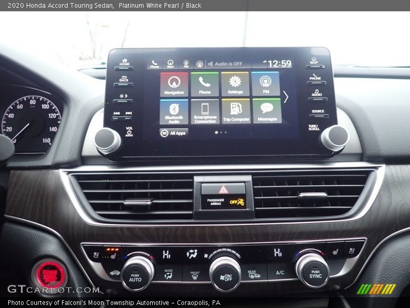 Platinum White Pearl / Black 2020 Honda Accord Touring Sedan