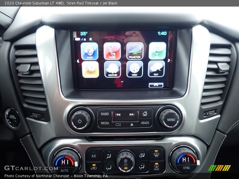 Controls of 2020 Suburban LT 4WD