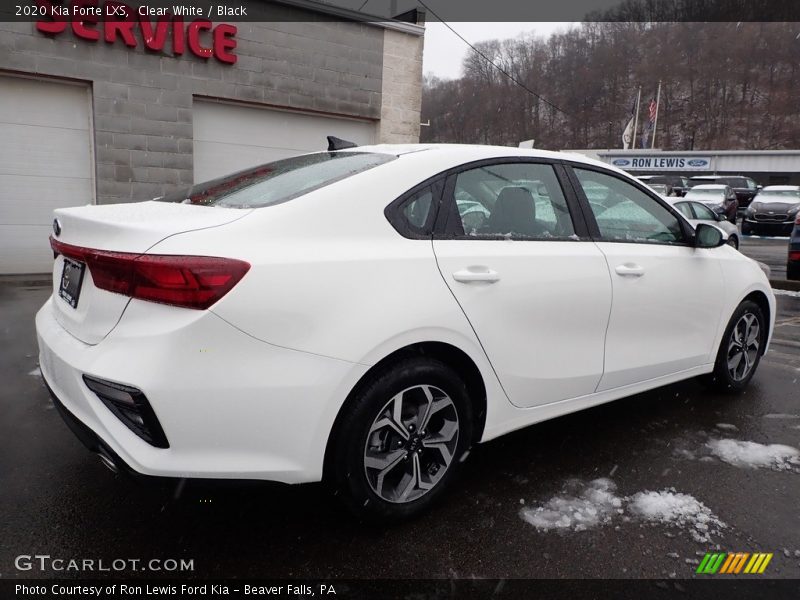 Clear White / Black 2020 Kia Forte LXS