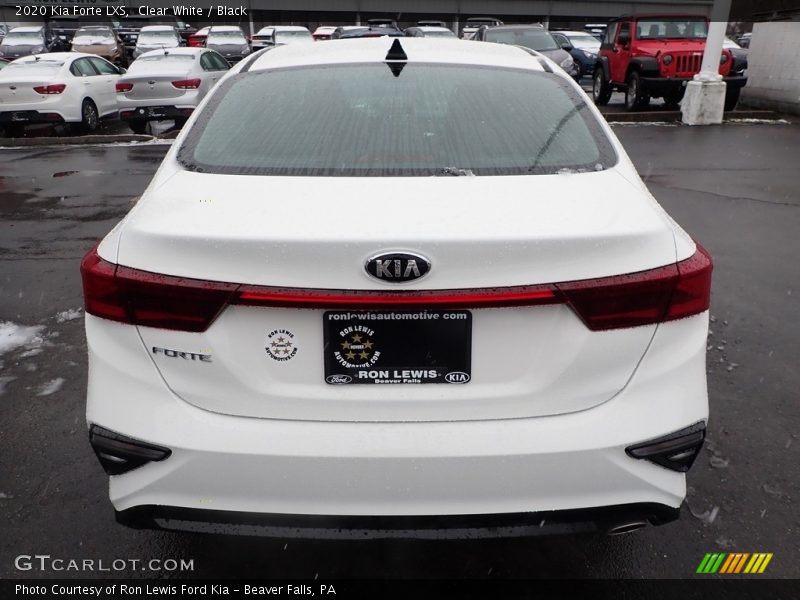 Clear White / Black 2020 Kia Forte LXS